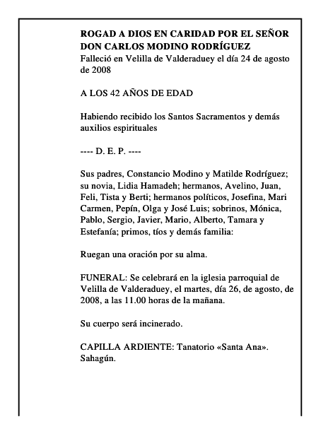 DON CARLOS MODINO RODRÍGUEZ
