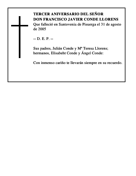 DON FRANCISCO JAVIER CONDE LLORENS