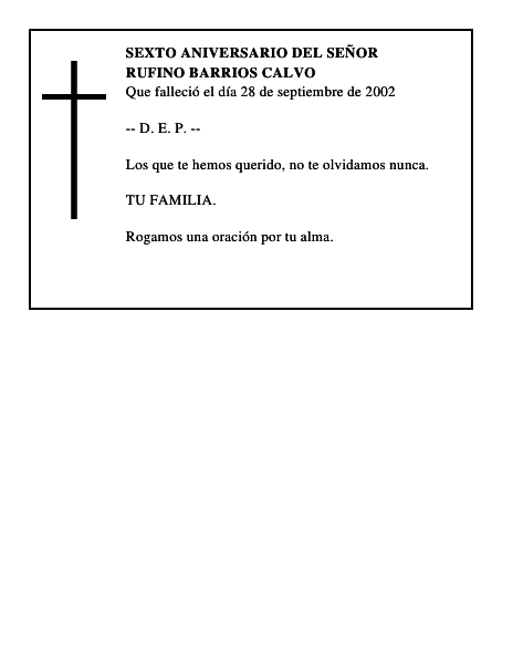 RUFINO BARRIOS CALVO