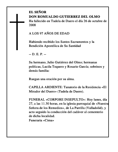 DON ROMUALDO GUTIÉRREZ DEL OLMO