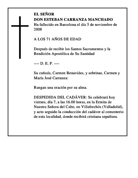 DON ESTEBAN CARRANZA MANCHADO