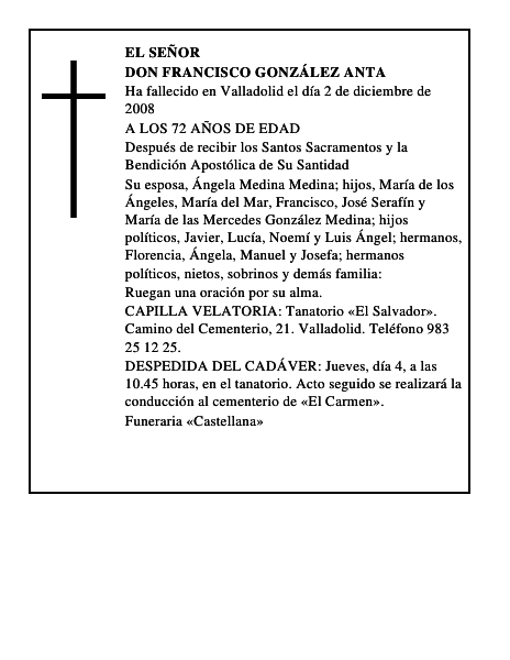 DON FRANCISCO GONZÁLEZ ANTA