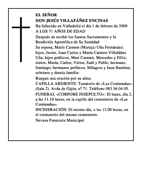 DON JESÚS VILLAFÁÑEZ ENCINAS