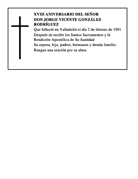 DON JORGE VICENTE GONZÁLEZ RODRÍGUEZ