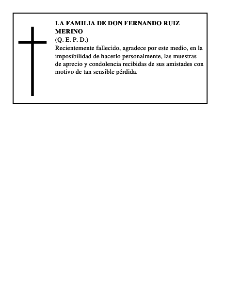 LA FAMILIA DE DON FERNANDO RUIZ MERINO