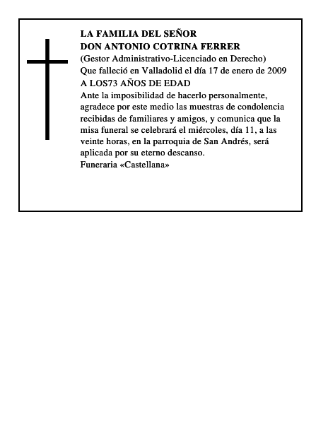 DON ANTONIO COTRINA FERRER