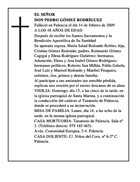 DON PEDRO GÓMEZ RODRÍGUEZ