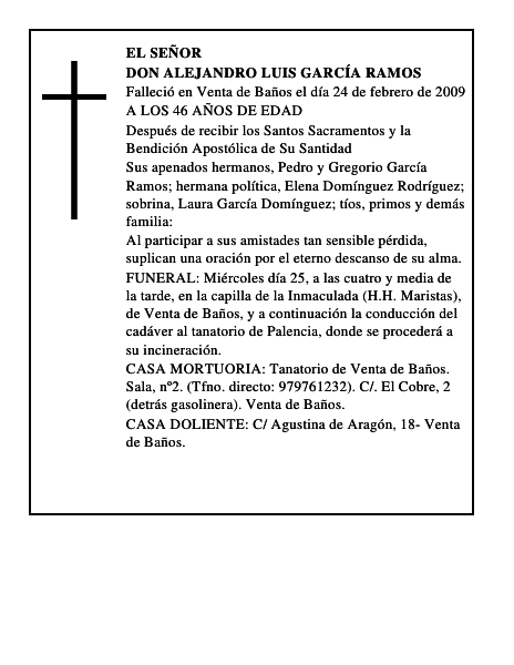 DON ALEJANDRO LUIS GARCÍA RAMOS