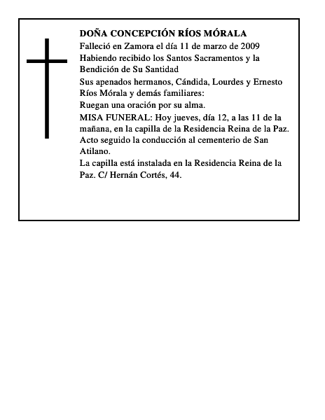 DOÑA CONCEPCIÓN RÍOS MÓRALA