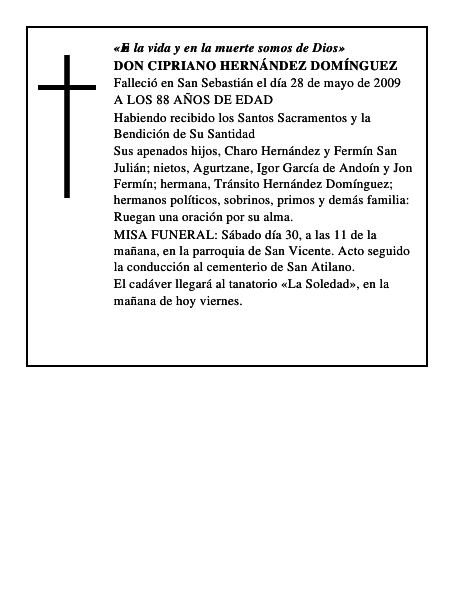 DON CIPRIANO HERNÁNDEZ DOMÍNGUEZ