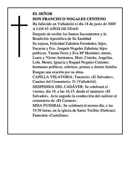 DON FRANCISCO NOGALES CENTENO