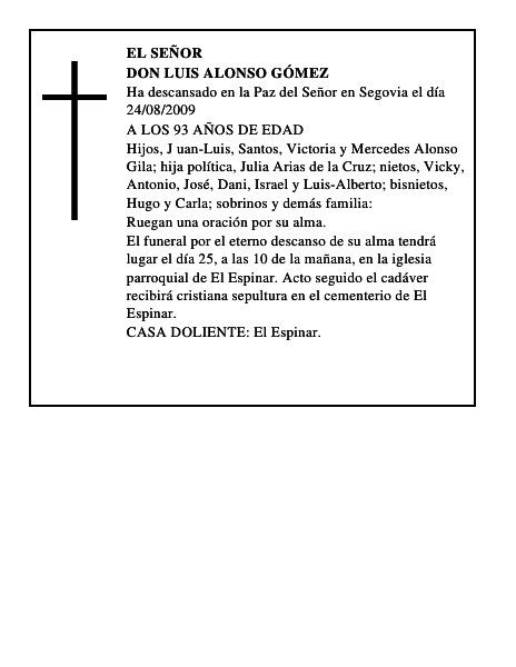 DON LUIS ALONSO GÓMEZ