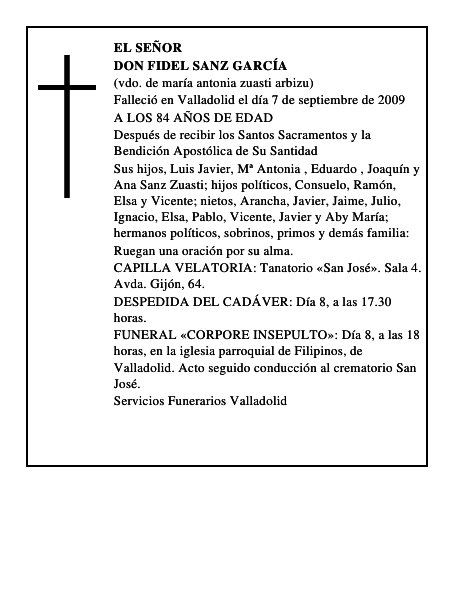 DON FIDEL SANZ GARCÍA