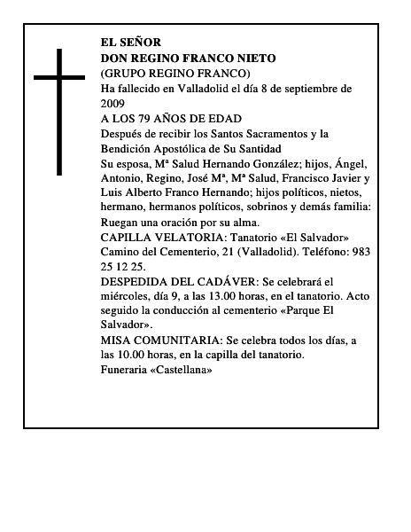 DON REGINO FRANCO NIETO