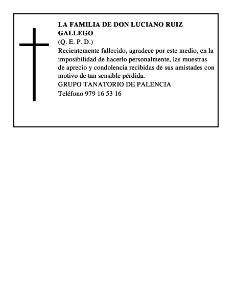 LA FAMILIA DE DON LUCIANO RUIZ GALLEGO