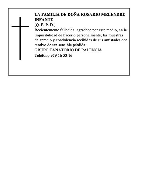 LA FAMILIA DE DOÑA ROSARIO MELENDRE INFANTE