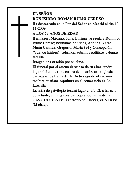 DON ISIDRO-ROMÁN RUBIO CEREZO