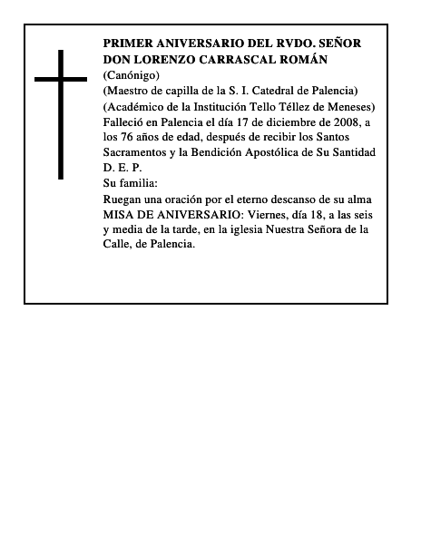 Don Lorenzo Carrascal Román
