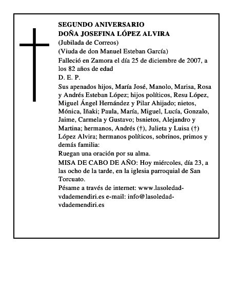 Doña Josefina López Alvira