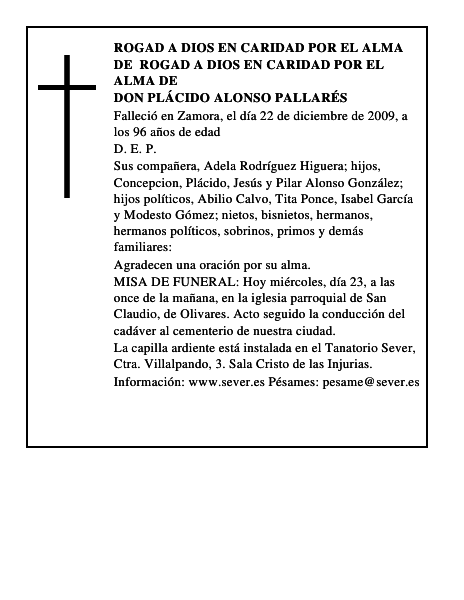 Don Plácido Alonso Pallarés