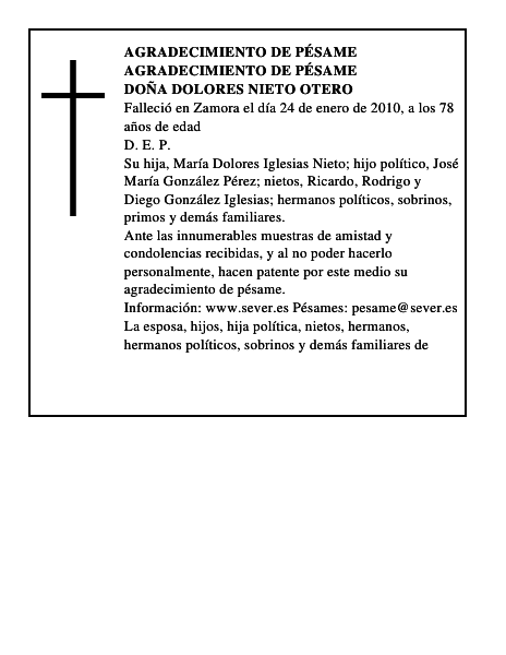 Doña Dolores Nieto Otero