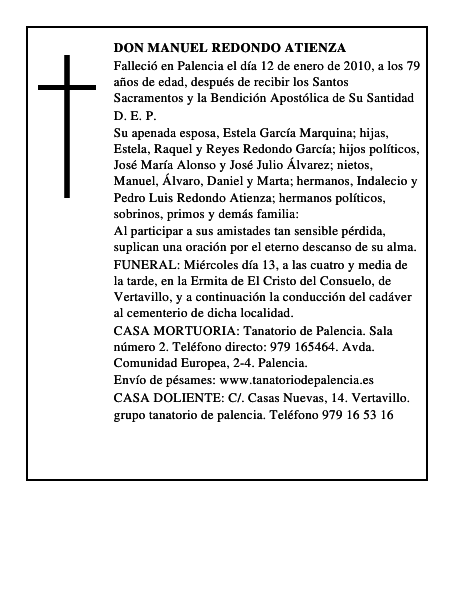 Don Manuel Redondo Atienza
