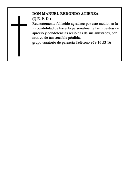 Don Manuel Redondo Atienza
