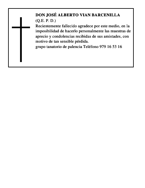 Don José Alberto Vian Barcenilla
