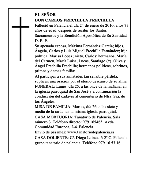 Don Carlos Frechilla Frechilla