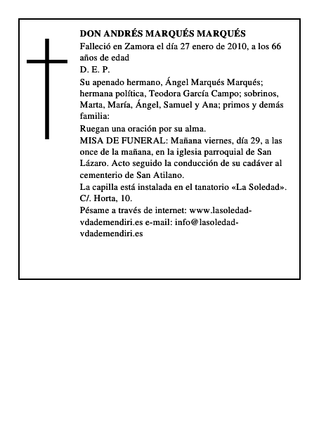Don Andrés Marqués Marqués
