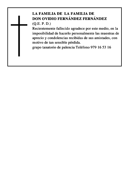 Don Ovidio Fernández Fernández