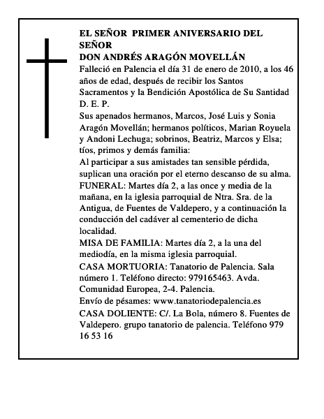 Don Andrés Aragón Movellán