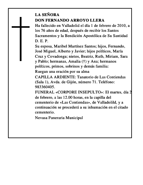 Don Fernando Arroyo Llera