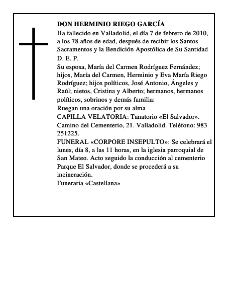 Don Herminio Riego García