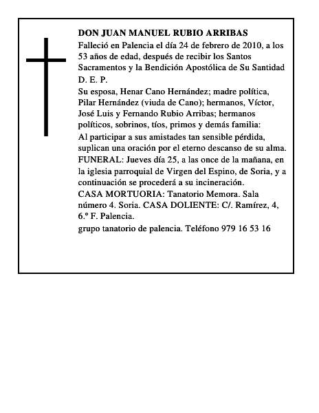 Don Juan Manuel Rubio Arribas
