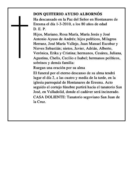 Don Quiterio Ayuso Albornós