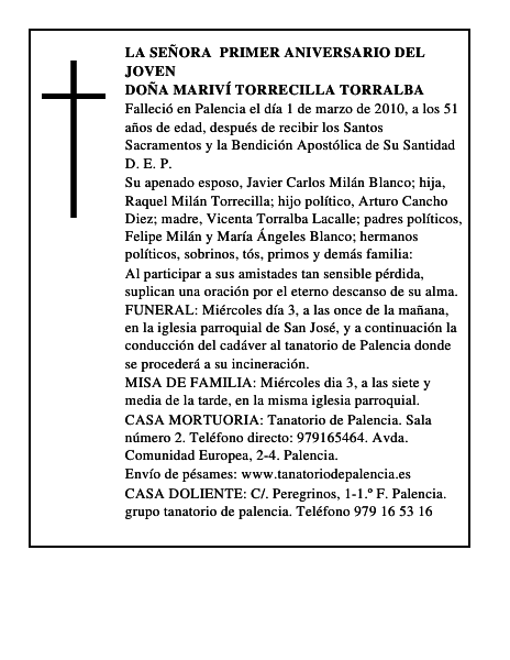 Doña Mariví Torrecilla Torralba