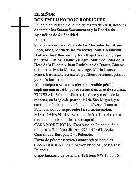 Don Emiliano Rojo Rodríguez