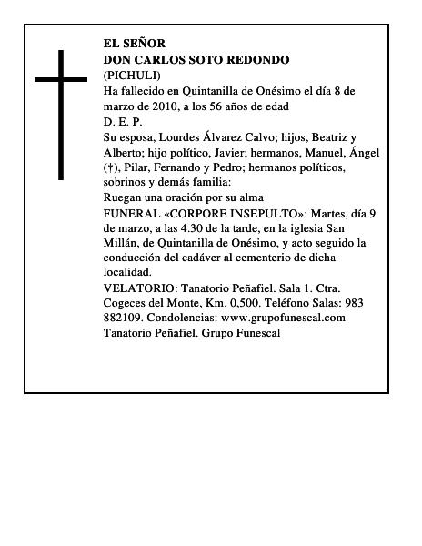 Don Carlos Soto Redondo