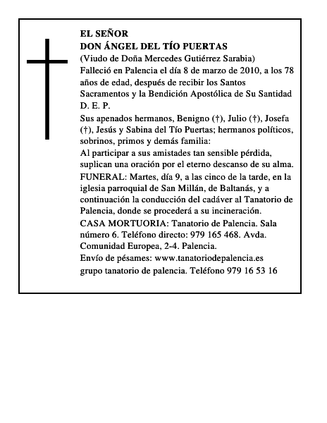 Don Ángel del Tío Puertas