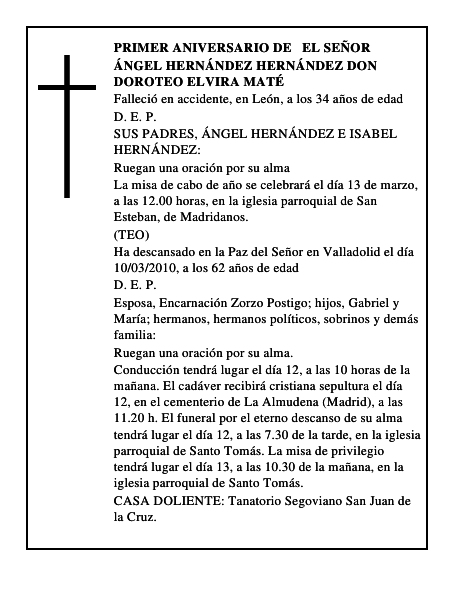 Ángel Hernández Hernández Don Doroteo Elvira Maté