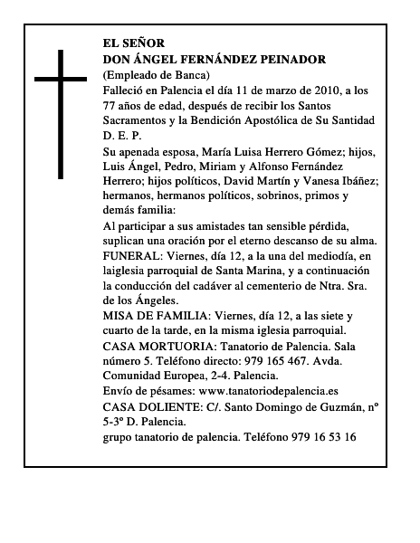 Don Ángel Fernández Peinador