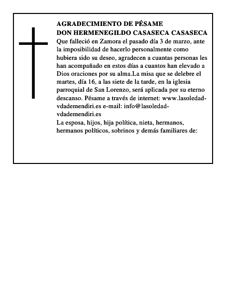 Don Hermenegildo Casaseca Casaseca