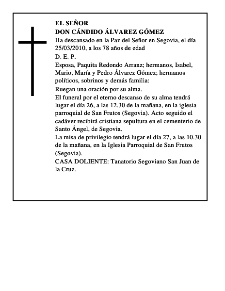 Don Cándido Álvarez Gómez