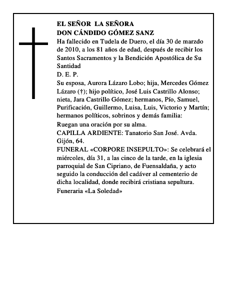 Don Cándido Gómez Sanz
