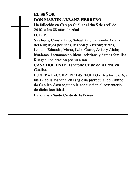 Don Martín Arranz Herrero