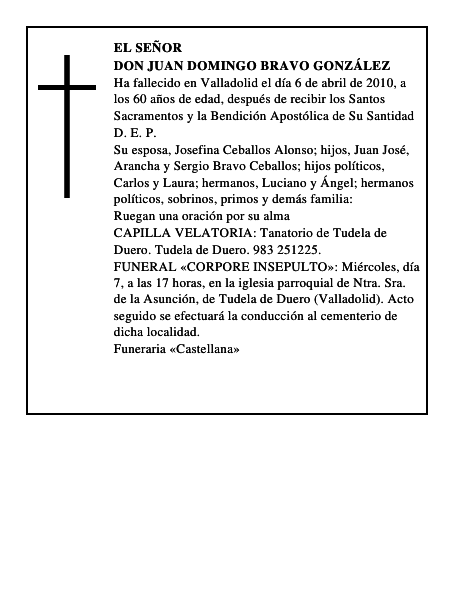 Don Juan Domingo Bravo González