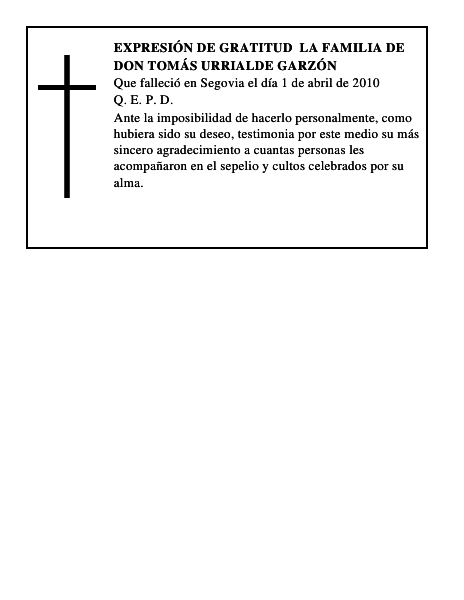 Don Tomás Urrialde Garzón