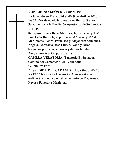 Don Bruno León de Fuentes