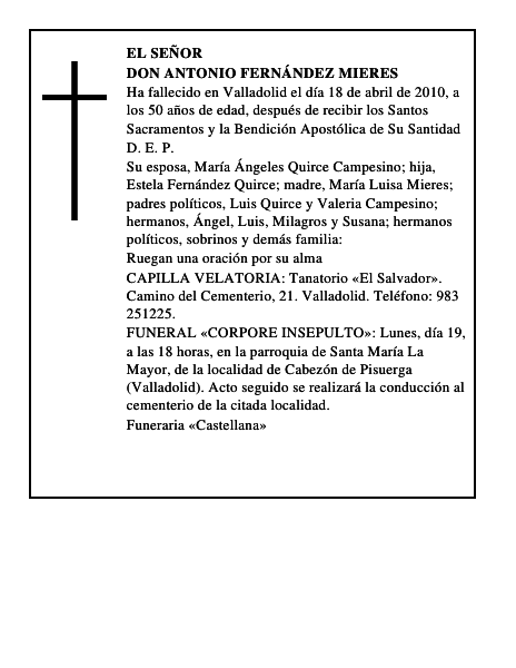 Don Antonio Fernández Mieres